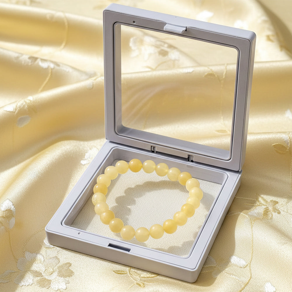 Urthn Calcite Natural Stone Bracelet For Improving Focus & Clarity(Pack of 3)