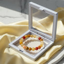 Urthn Golden Silk Jade  Natural Stone Bracelet(Pack of 3)