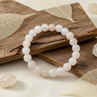 Urthn Rose Quartz Natural Stone Bracelet(Pack of 3)
