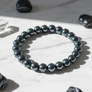 Urthn Hematite Natural Stone Bracelet(Pack of 3)