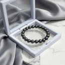 Urthn Hematite Natural Stone Bracelet(Pack of 3)