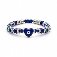 Urthn Protective Charm Evil Eye Beads Bracelet  For Men (Set of 6)
