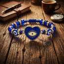 Urthn Protective Charm Evil Eye Beads Bracelet For Men (Set of 6)