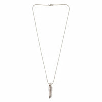 Urthn Stainless Steel Bullet Shape Pendant Necklace for Men(Pack of 6)