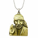Urthn Gold Plated Sai Baba Pendant Necklace for Men(Pack of 6)