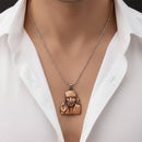 Urthn Rose Gold Plated Sai Baba Pendant Necklace for Men(Pack of 6)