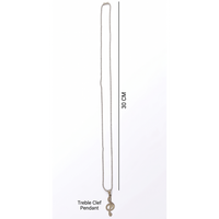Urthn Treble Clef Chain Pendant for Men (Pack of 6)