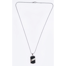 Urthn Luxury Black Finish Steel Chain Pendant for Men (Pack of 6)