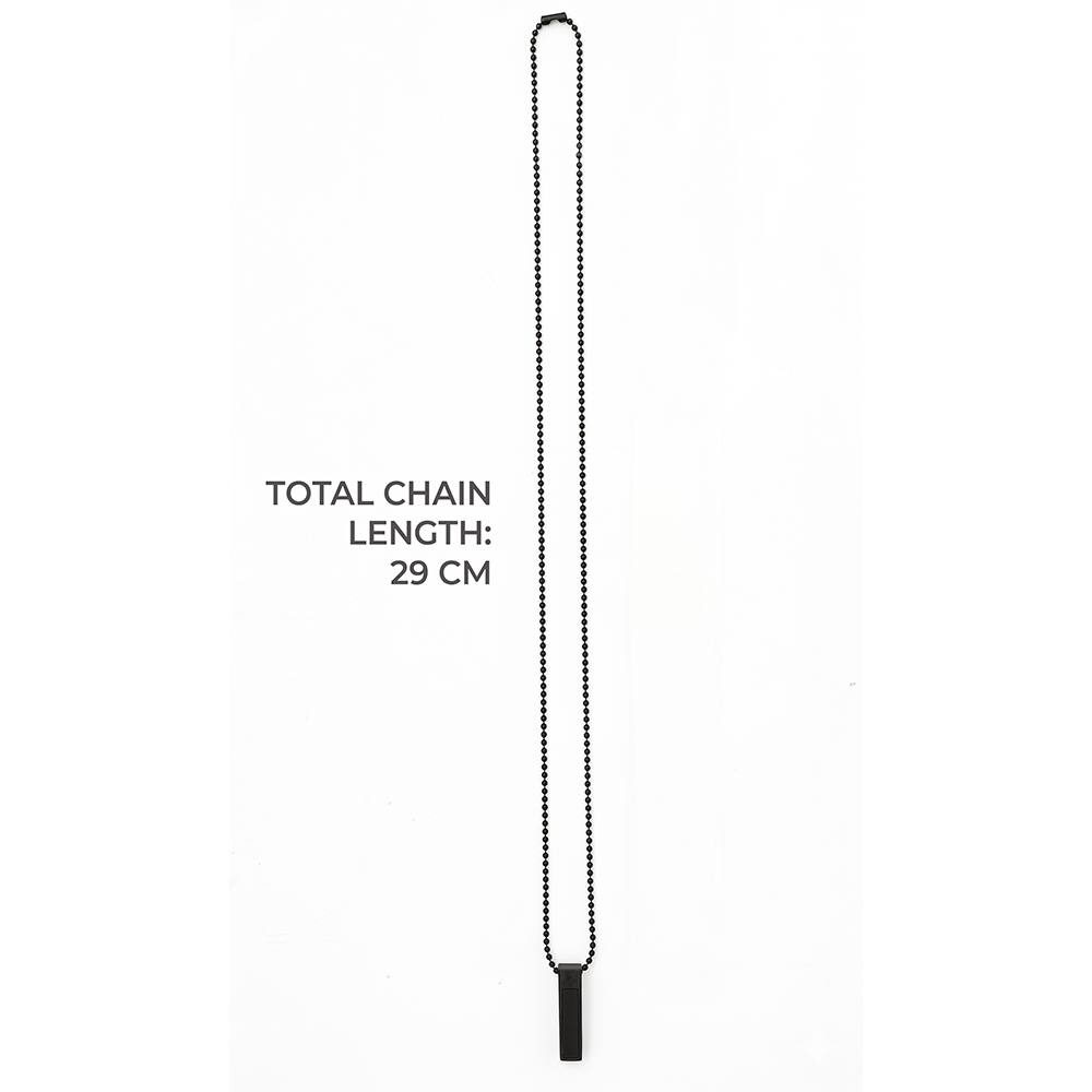 Urthn Rectangle Steel Chain Pendant For Men (Pack of 6)