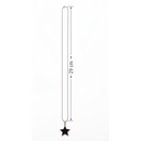 Urthn Star Steel Chain Pendant For Men (Pack of 6)