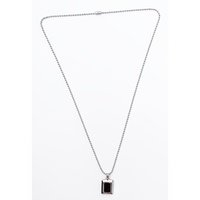 Urthn Rectangle Steel Chain Pendant For Men (Pack of 6)