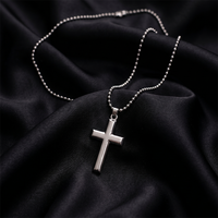 Urthn Cross Chain Pendant For Men (Pack of 6)