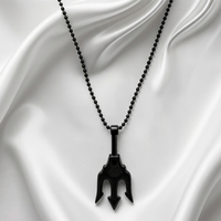 Urthn Mahakal Trishul Chain Pendant for Men (Pack of 6)