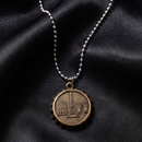 Urthn Vintage Coin Style Eiffel Tower Chain Pendant