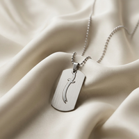 Urthn Silver-plated Chain featuring a Sward Pendant(Pack of 6)