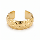 Urthn Modern Gold Finish Hammered Statement Kada Bracelet for women(Pack of 6)