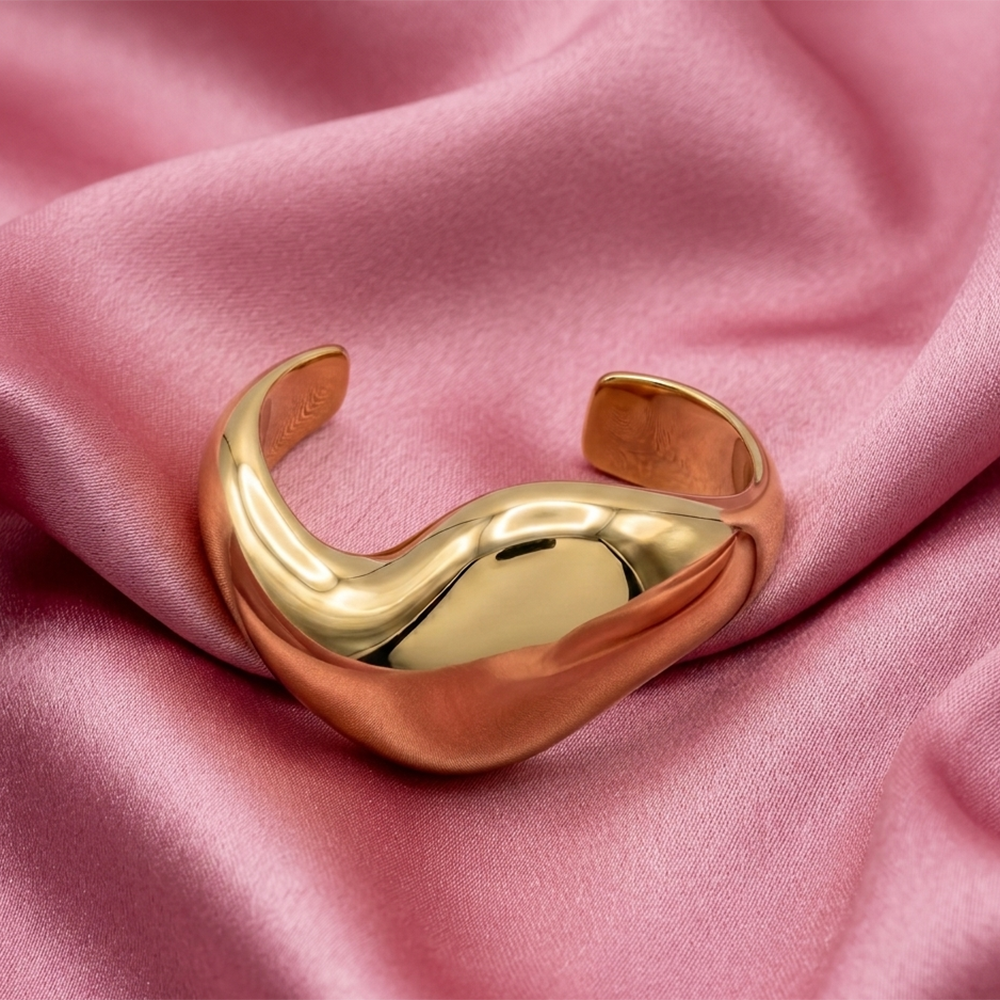 Urthn Exclusive Gold Finish Kada Bracelet for women(Pack of 6)