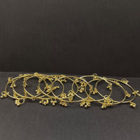 Urthn Gold Plated Viral Designer Kashmiri Bangles Set (8 Piece in Set) - Pack of 3