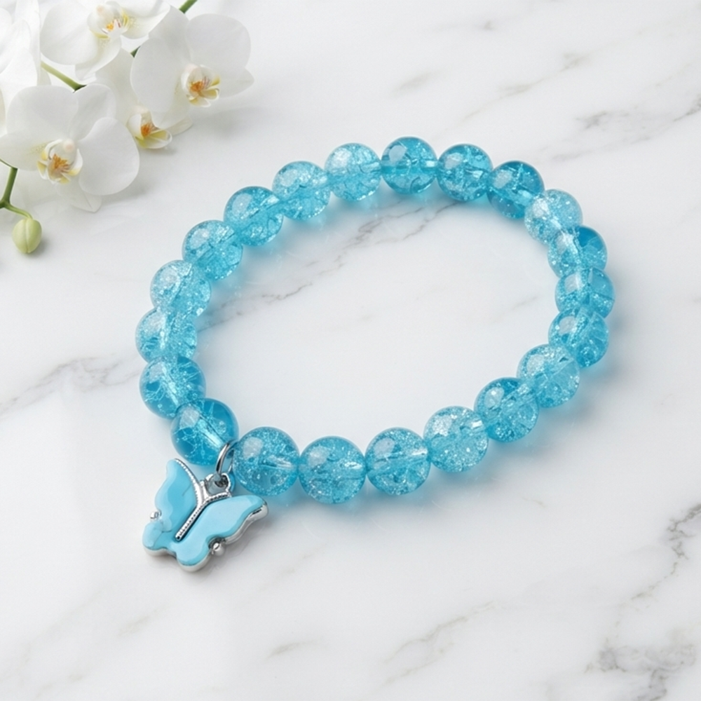 Urthn Handcrafted Butterfly Charm Bracelet for Women and Gorls(Pack of 6)