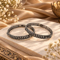 Urthn Ethnic Oxidised Bangles Set for Women Stylish Traditional Jewellery