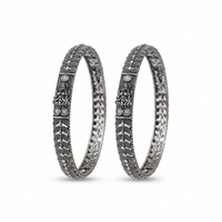 Urthn Ethnic Oxidised Bangles Set for Women Stylish Traditional Jewellery