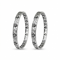 Urthn Ethnic Oxidised Bangles Set for Women Stylish Traditional Jewellery
