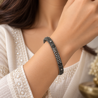 Urthn Ethnic Oxidised Bangles Set for Women Stylish Traditional Jewellery