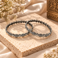 Urthn Ethnic Oxidised Bangles Set for Women Stylish Traditional Jewellery