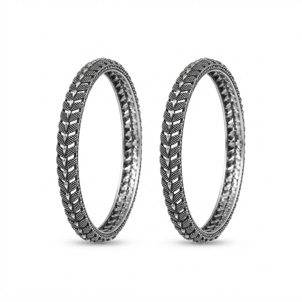 Urthn Ethnic Oxidised Bangles Set for Women Stylish Traditional Jewellery