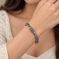 Urthn Ethnic Oxidised Bangles Set for Women Stylish Traditional Jewellery