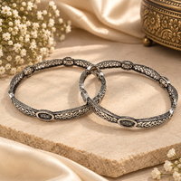 Urthn Ethnic Oxidised Bangles Set for Women Stylish Traditional Jewellery