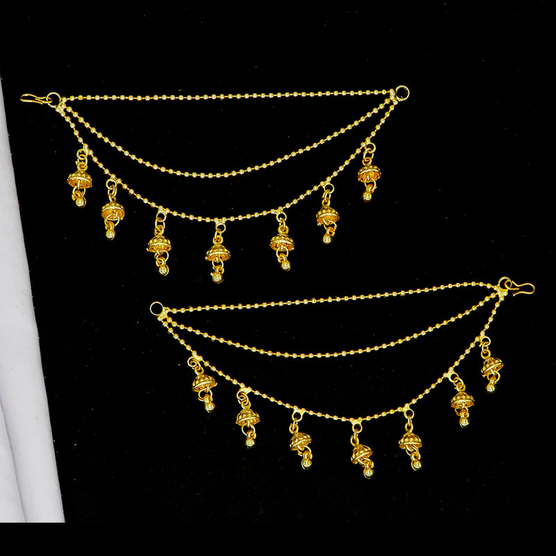 Mahavir Gold Plated Kanchain Earrings