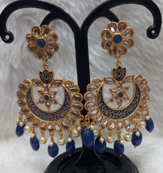 Infinity Jewels Gold Plated Dangler Earrings