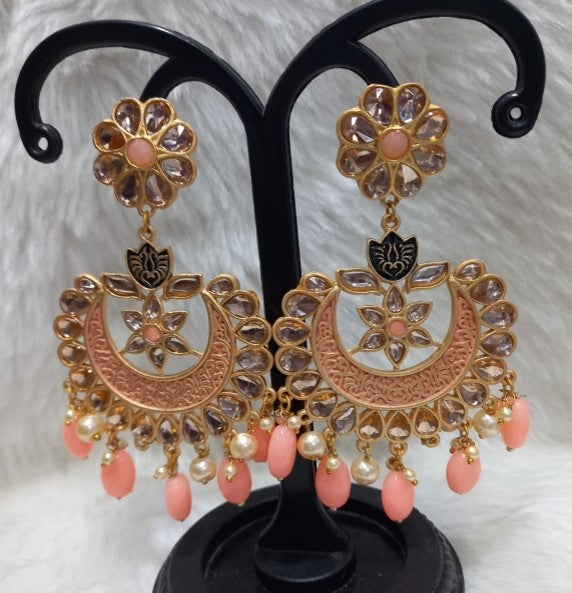 Infinity Jewels Gold Plated Dangler Earrings