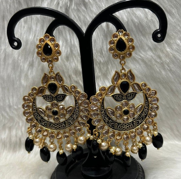 Infinity Jewels Gold Plated Dangler Earrings