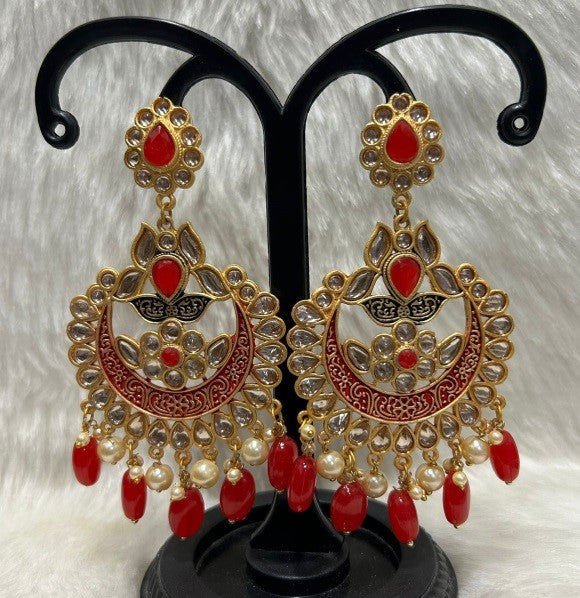 Infinity Jewels Gold Plated Dangler Earrings