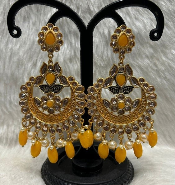 Infinity Jewels Gold Plated Dangler Earrings