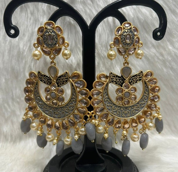 Infinity Jewels Gold Plated Dangler Earrings