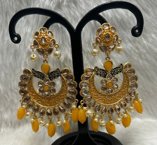 Infinity Jewels Gold Plated Dangler Earrings