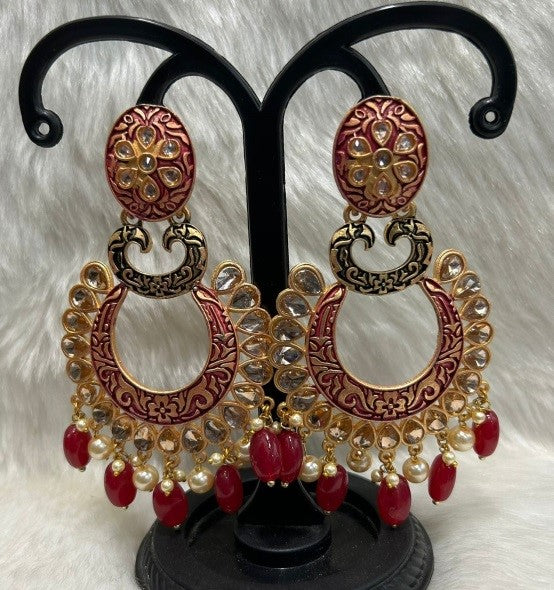 Infinity Jewels Gold Plated Dangler Earrings