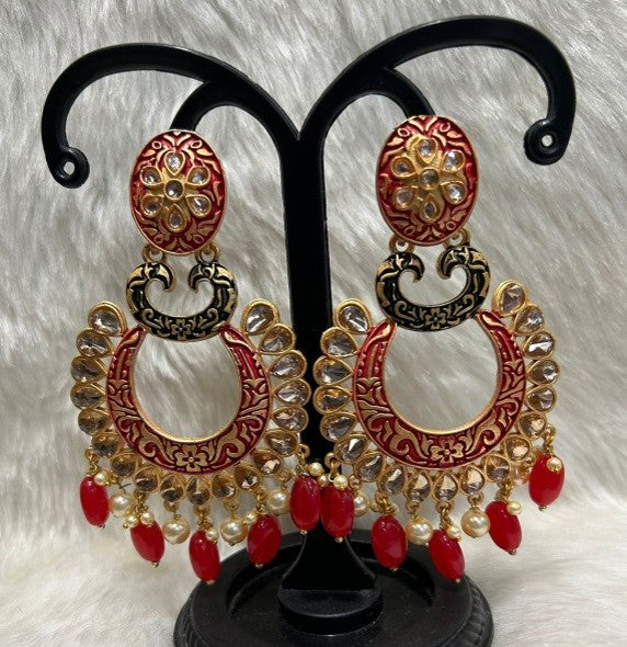 Infinity Jewels Gold Plated Dangler Earrings