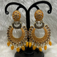 Infinity Jewels Gold Plated Dangler Earrings