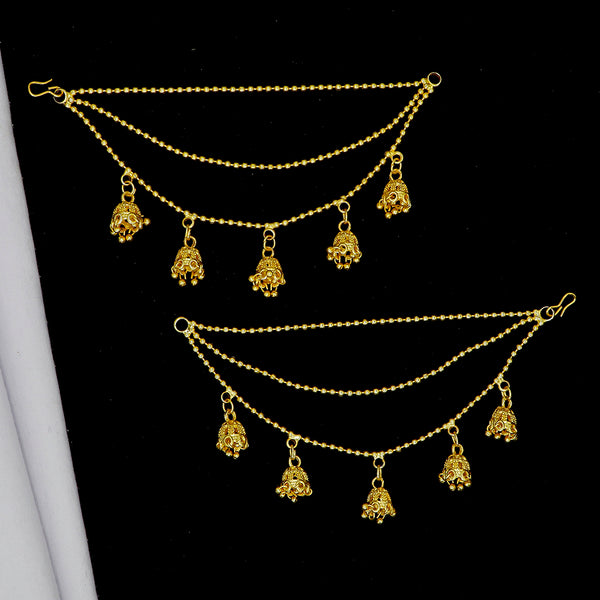 Mahavir Gold Plated Kanchain Earrings