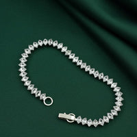 Urthn Silver Plated AD Stone Bracelet