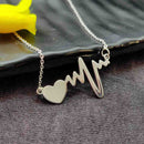 Urthn Heart Beat Shape Chain Pendant - 113114608RG (Pack Of 6)