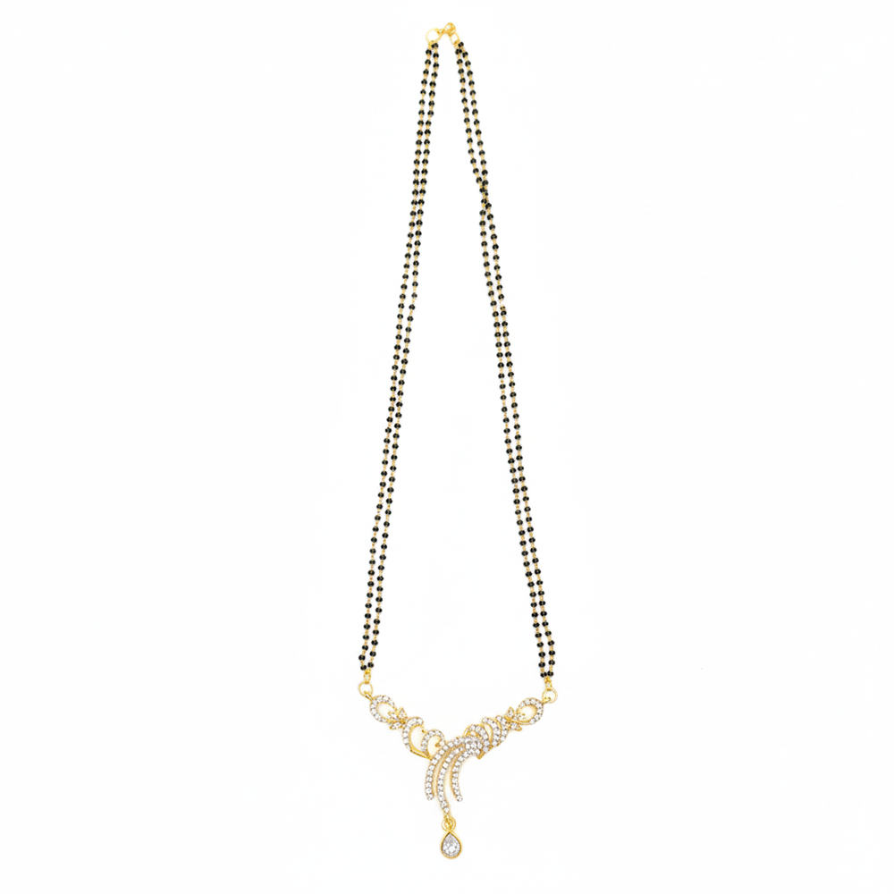 Urthn Everyday Wear Ad Stone Mangalsutra Elegant (Pack Of 6)