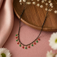 Urthn Teardrop Charms Trendy Mangalsutra For Women (Pack of 3)