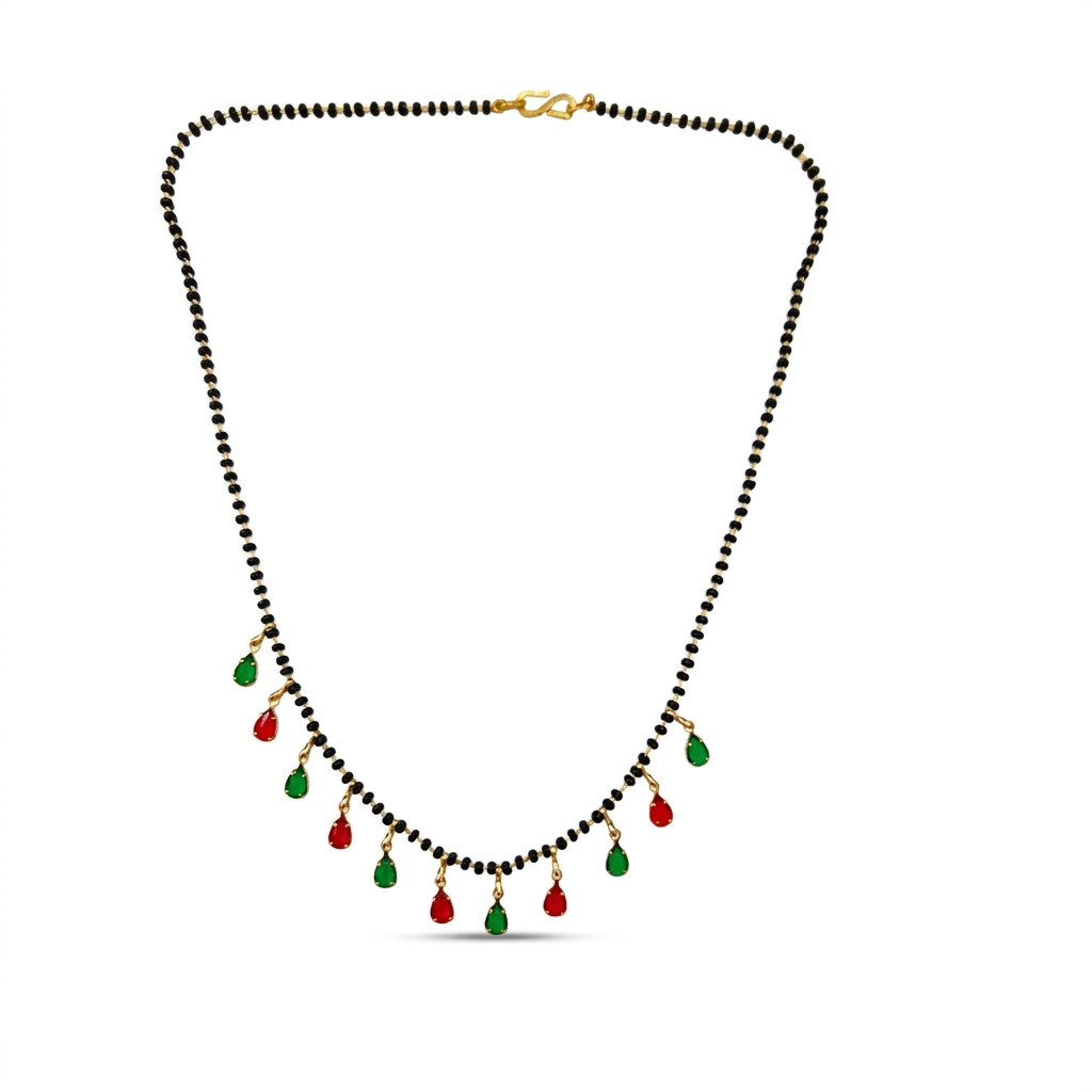 Urthn Teardrop Charms Trendy Mangalsutra For Women (Pack of 3)