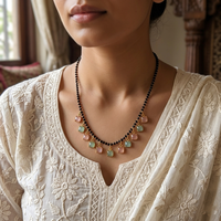 Urthn Square Charms Trendy Mangalsutra For Women (Pack of 3)