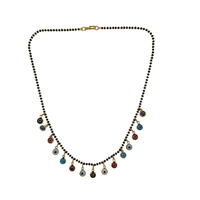 Urthn Evil Eye Round Shape Charms Trendy Mangalsutra For Women (Pack of 3)